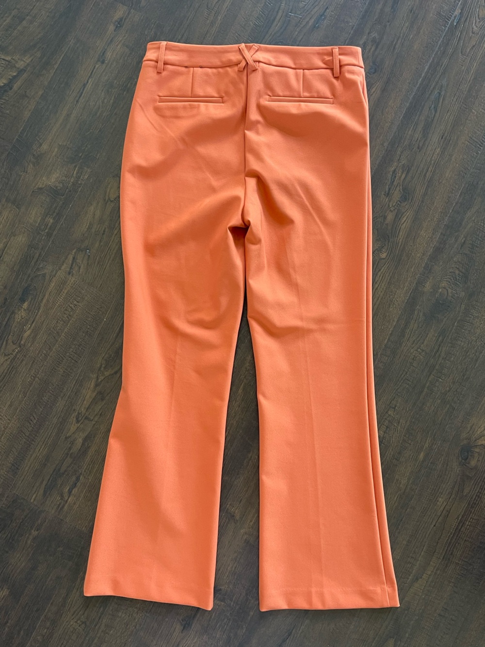 RACHEL ZOE Orange Contemporary Ankle Pants Preppy Classic Straight Leg Size 10 - Picture 4 of 8